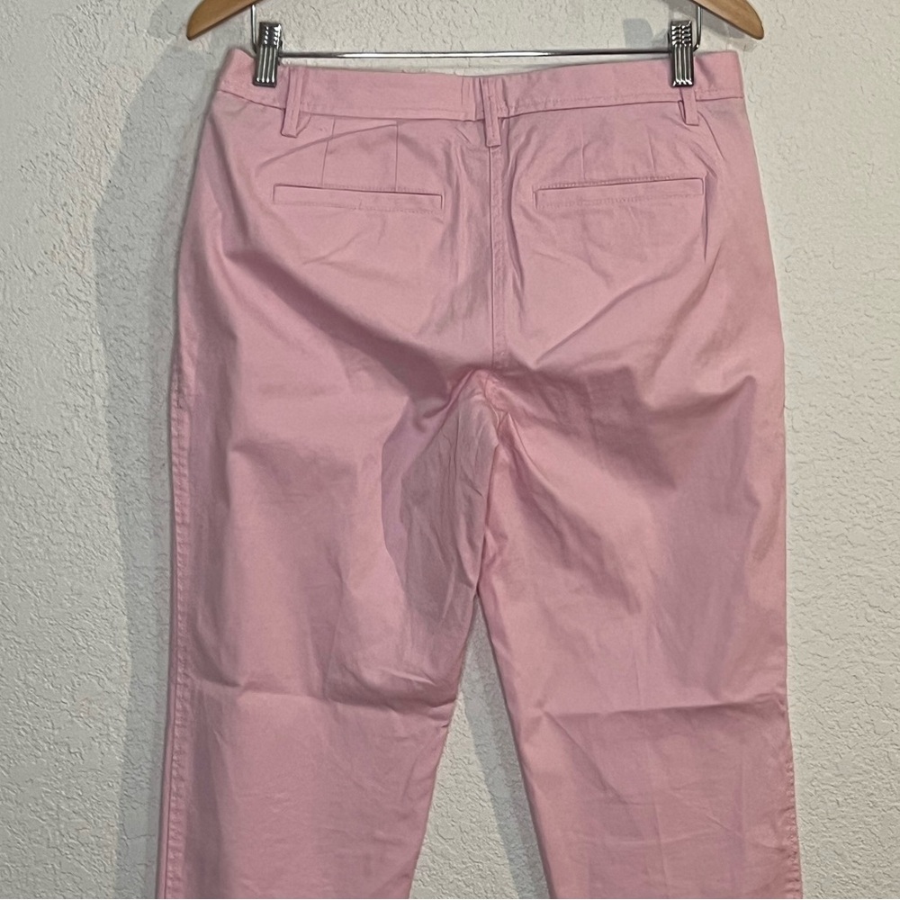 Talbots Relaxed chino straight leg in pink Office Business Casual Career Barbie - Picture 4 of 9